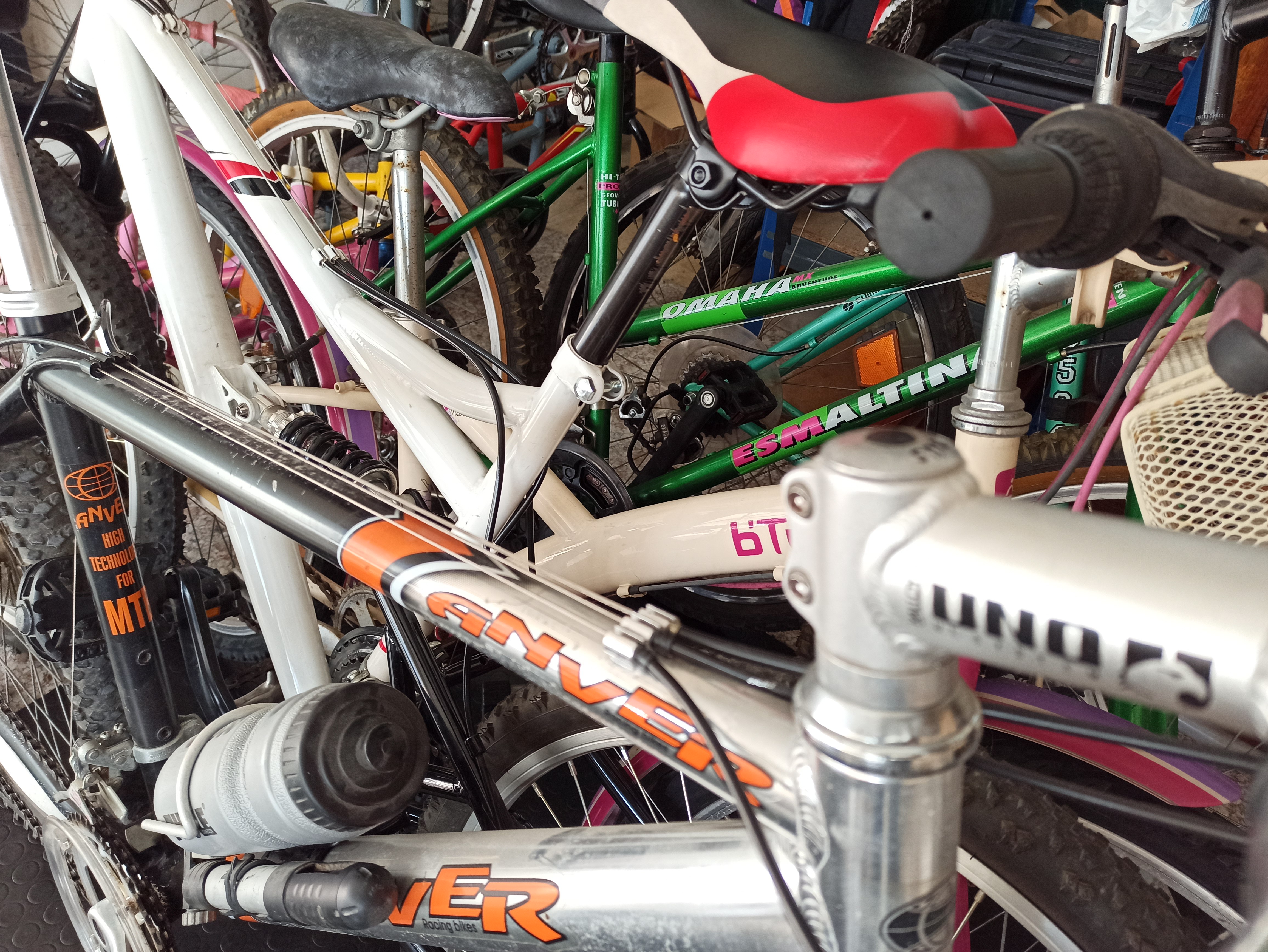 Bicicletas recolhidas